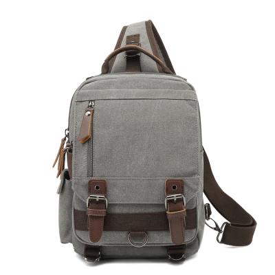 China Daily Used Universal Cross - Body Sling Backpack Shoulder Bag Travel Hiking Casual Daypack Trunk Bag Canvas Sling Bag for sale