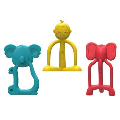 China Eco - Friendly High Standard Food Grade Silicone Safe Baby Teether Teething Toys for sale