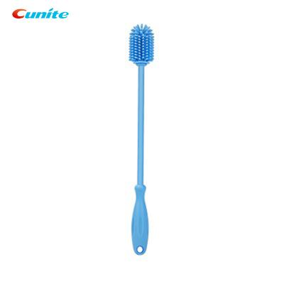 China Viable Wholesale Heat Resistant Cunite Food Grade Baby Water Bottle Brush Cleaning Set for sale