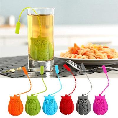 China Viable Food Grade Tea Infuser Silicone Tea Bags Filters /Kitchen Coffee Tea Tools Loose Leaf Herbal Tea Filter Strainer For Cup Mug for sale