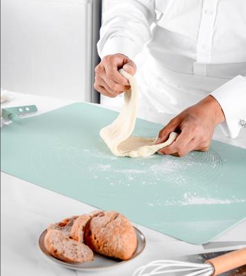 China Viable Wholesale Custom OEM Pastry Mat, Silicone Dough Rolling Mat, Non-Skid and Non-Stick with Measurements for sale