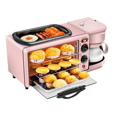 China Automatic Hotel Breakfast Maker 3 in 1 Breakfast Set Toaster Coffee Maker Breakfast Maker Machine for sale