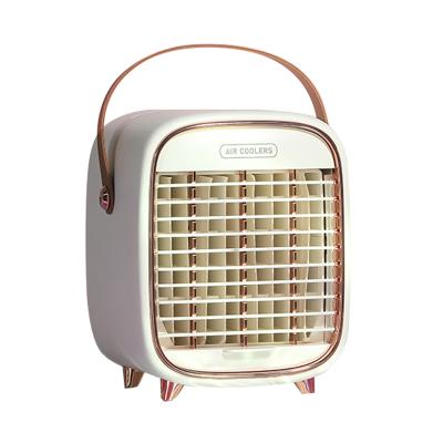 China Easy To Use Portable Air Coolers Desktop Fan Usb Air Cooler Cooling Humidification Fan For Office Home Portable Air Fan for sale