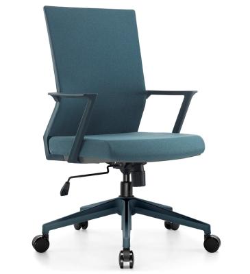 China Revolving Office Chair for Staff Factory Price Adjustable Armrest Modern Swivel Ergonomic Mesh Fabric Iron French Revolving 8003B-2YML for sale