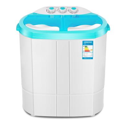 China Portable Mini Double Tub Semi-Automatic Mini Washing Machine Double Tub Dormitory Children's Socks Underwear Washing Machine for sale