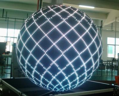 China High Fresh Frequency 1R1G1B SMD2121 P4 Led Ball Screen For Airport Station for sale