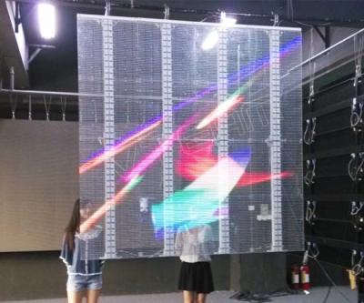 China High Brightness Advertising  Transparent Led Panel 20mm For Glass Wall for sale