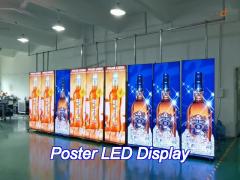 digital poster led display p2.5 display size 1920mm x 640mm random combination