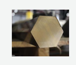 China Ø12-60mm Dimension Silicon Bronze Brazing Rod , Yellow Bronze Hexagonal Rod for sale