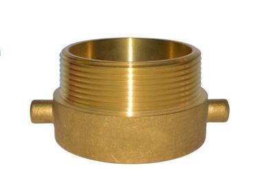 China Brass Fire Fighting Hose Couplings 1-1/2 Inches and 2-1/2 Inches Straight Type Coupling for sale