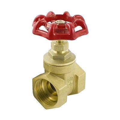 China DN15 Brass Water Valve Forged Brass Water Gate Valve With Iron Wheel Handle for sale