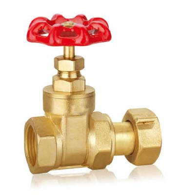 China Forged Brass Gate Valve DN32 DN40 CW617 Water Control Valve With Thread WRAS for sale