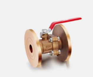 China C84400 DN50 Two Piece Bronze Water Stop Valve with Inline Lever NPT Female for sale