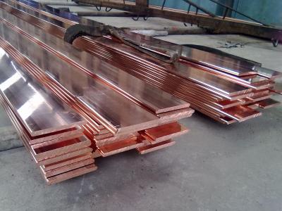 China Flat Copper Bus Bar TU1 C10200 C1020 Cu-OF 2-60mm Electric Copper Buss Bar for sale