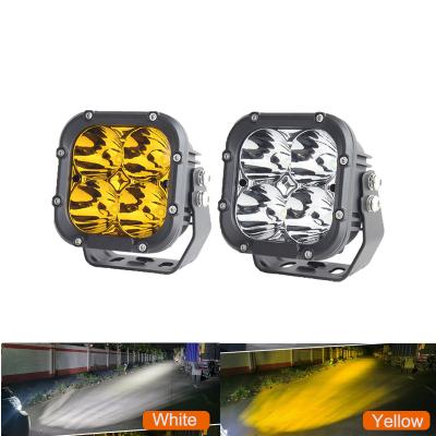 China New Arrivel Aurora 40W 5inch Square Off Road Lights 12V LED Driving Light 5inch LED Work Light for sale