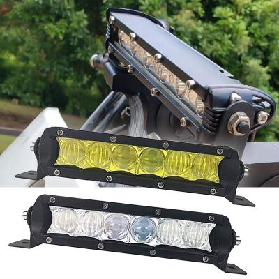 China 3D 4D 5D Slim Single Row 5W Each Automotive Trailer LED Lights Off Road Lights 4x4 LED Light Bar 10 Inch for sale