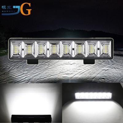 China 12 Inch 48W Flash Flood Light Single Array Strobe LED Light Bar For Car Vehicle 12 Inch for sale