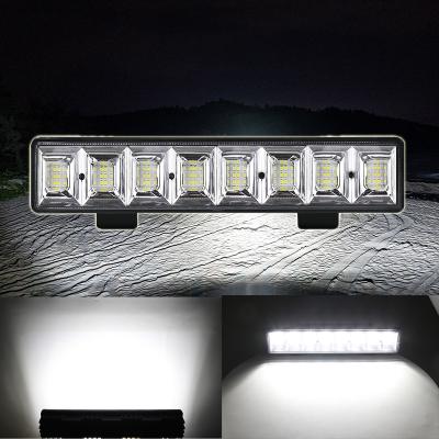 China 12 Inch 48W Mini Car Vehicle Instant Single Light 12 Inch Auto Strobe LED Light Bar Work Light Bar for sale