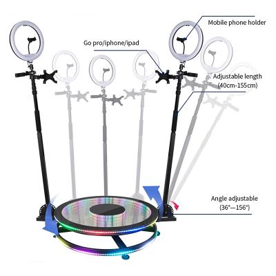 China Hot Sale Amazon Pictures Video Booth 360 Manual 360 Photo Booth 68cm Automatically 360 Rotation Photo Booth for sale