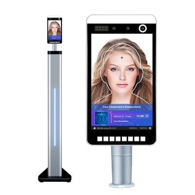 China Smart motion detection face recognition security rs485 body temperature measurement and face recognition for sale