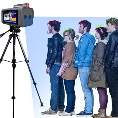 China Airport Face Recognition Tripod Turnstile 8 Inch Face Recognition IR Thermal Scanner AI200 for sale