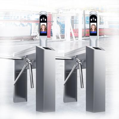 China Office School Park Supermark Subway Factory Direct Supplier ISO Certified Semi-automatic Tripod Waist Height Turnstile Tripod Turnstile for sale