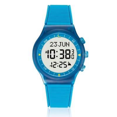 China Best Travel Alarm Plastic Azan Prayer Alarm Hot Popular Fashion Sports Automobile Muslim Travel Watch Unisex for sale