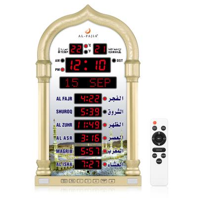 China Azan Wall Clock 4008PRO Muslim Time LED Watch Digital Prayer Mosque Calendars Wireless Speaker for sale