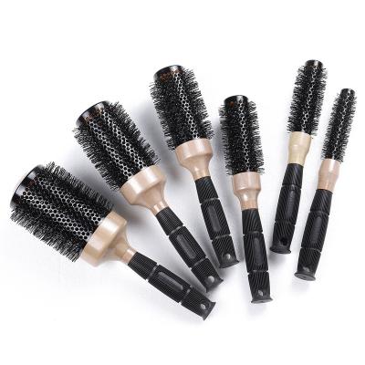 China New Arrival Round Heat Resistant Ionic Hair Styling Round Hair Comb Ceramic Brush for sale