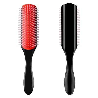 China Nine Row Comfortable Massage Hair Salon Non-Slip Removable Cleaning Ribs Comb for sale