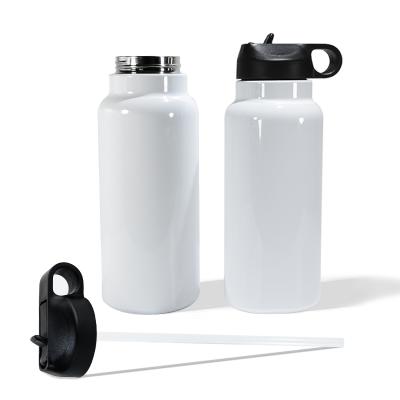 China USA Best Selling 20oz 24oz 32oz 32oz Stainless Steel Double Wall Vacuum Insulated Sublimation Water Bottle With Lid And Straw for sale