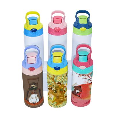 China US Warehouse AGH 12 Ounce 350ml Sustainable Stainless Steel Vacuum Insulated Empty Kids Sublimation Tumbler Water Bottle With Flip Top Lids for sale