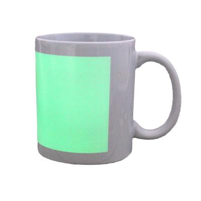 China Wholesale Viable 11oz 11oz UV Glow In Dark Blanks Sublimation Mugs Ceramic Sublimation With Foam Packaging for sale