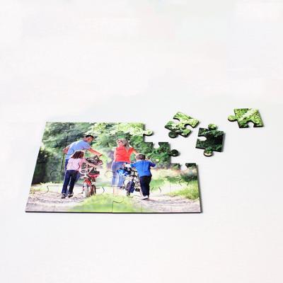 China 24pcs Jigsaw Puzzle Kids Rectangle Wooden Hardboard Sublimation Eco-Friendly Material Games Blanks Other Educational Toys for sale