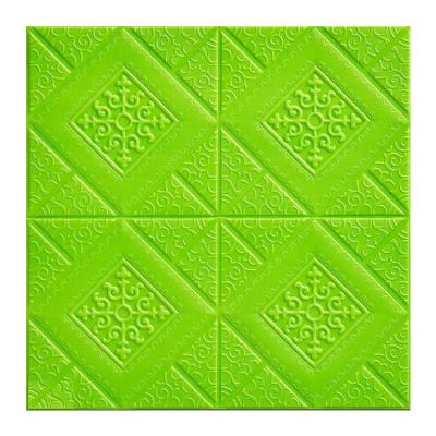 China Direct Selling Modern 3d Brick Factory Self Adhesive Foam Wall Stickers For TV Wall for sale