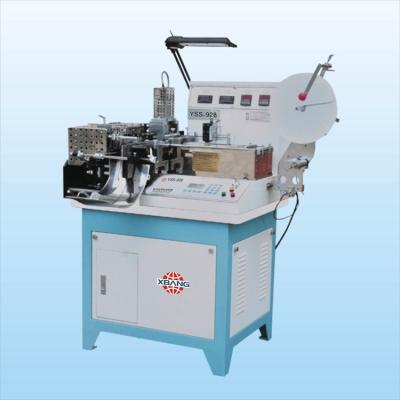 China Numerical Count Ultrasonic Printed Label Ribbon Cutter Machine Digital Control System for sale