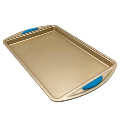 China Sustainable Konoto Tray, Bakeware -- Carbon Steel Non-Stick Baking Tray Casserole with Silicone Grip Handles, Griddle Pan for sale