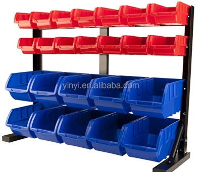 China Sustainable Plastic Stackable Storage Bin Rack for sale