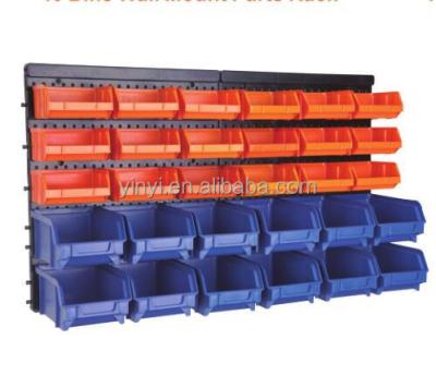 China 30 Bin Wall Mount Parts Sustainable Storage Rack for sale