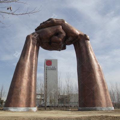 China Grandes esculturas de bronze ao ar livre, escultura de porta de etiqueta de bronze à venda