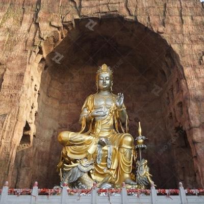 Cina Statua di Budda in bronzo all'aperto in vendita