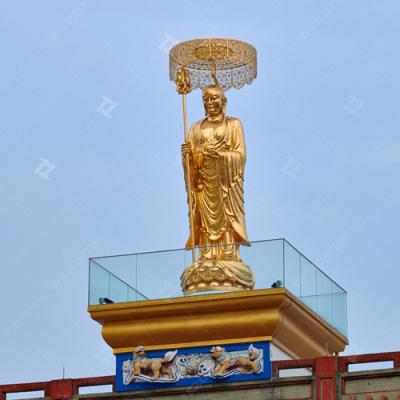 Chine 4Statue de Bouddha haute de.5M, grande en finition en feuille d'or à vendre