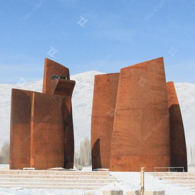 China 18M High Customized Large Corten Steel Facade Architecture Malan Spirit for sale