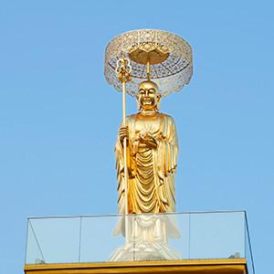 Cina Fusione di bronzo grande statua di Buddha all' aperto, scultura di bronzo di Buddha a Singapore in vendita