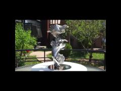 Custom Stainless Steel Cast Flying Eagle Sculpture for Wholesale