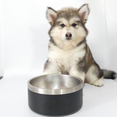 China 2021 New Arrivals Durable Stainless Steel Dog Bowl Customized Durable Double Wall Pet Bowl Pet Bowl for sale