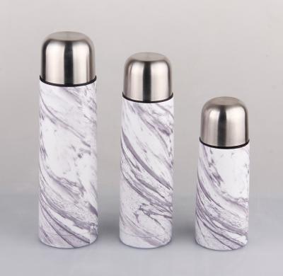 China OEM Viable Pink Color Paint Stainless Steel Baby Vacuum Flask Dual Material Custom Wall Bottle for sale