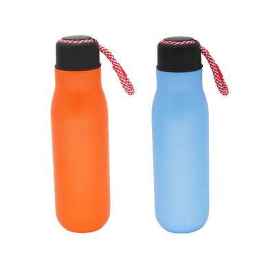 China Eco-friendly Business Iron Flask Sports Water Bottle With Handle Flask Stainless Steel Double Wall Vacuum Custom Sports Water Jug for sale