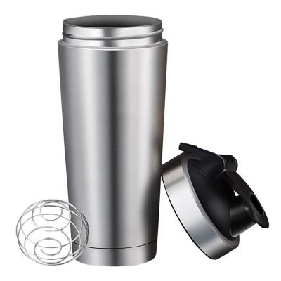 China Amazon Bestseller 700ml Viable Popular Stainless Steel Shaker Protein Shaker Bottle Double Wall Vacuum Insulated Tumbler for sale