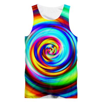 China Mens QUICK DRY Tank Tops Hawaiian Mesh Fabric Beach Style Quick Dry Vest 3D Sublimation Sleeveless T-Shirt Printed Tank Tops Mens Singlet for sale